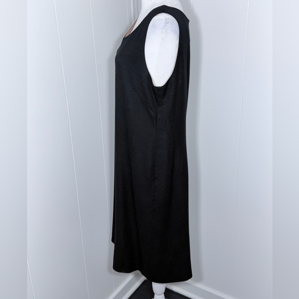 Willow Glen New York Sleeveless Black Classic Shift Dress Women’s Size 12 - Picture 6 of 10